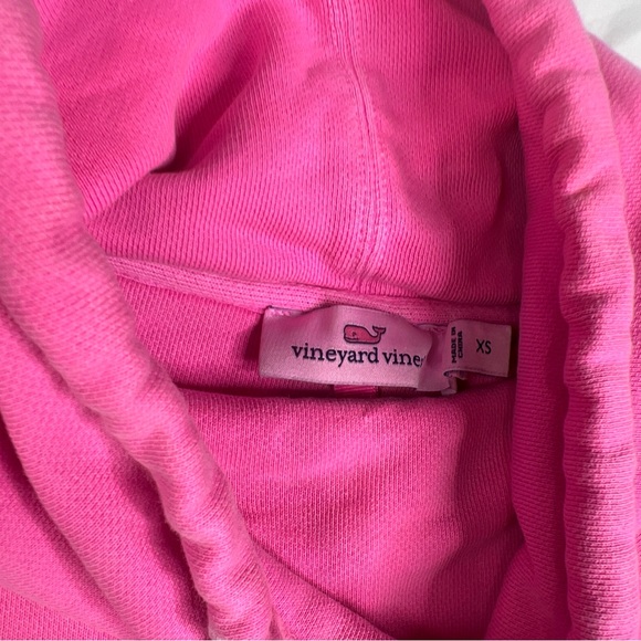 Vineyard Vines Womens Drawstring Cowl Neck Pink Pullover Sweater Size XS A040723 - Picture 4 of 6